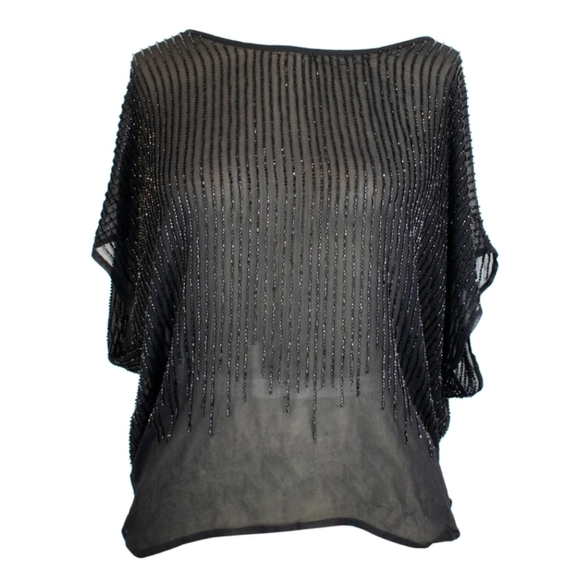 JOIE 100% Silk/Beaded Top - Picture 1 of 4